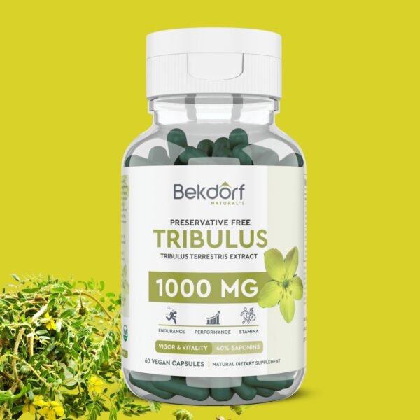 Tribulus terrestris(Standardised to 40% Saponins),60 Vegan Capsules