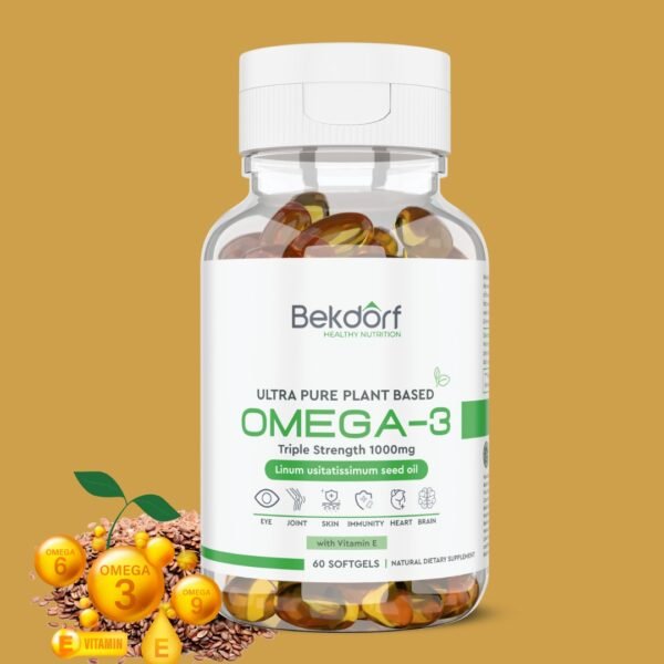Plant Omega 3,6,9 & Vit E-60S Softgels