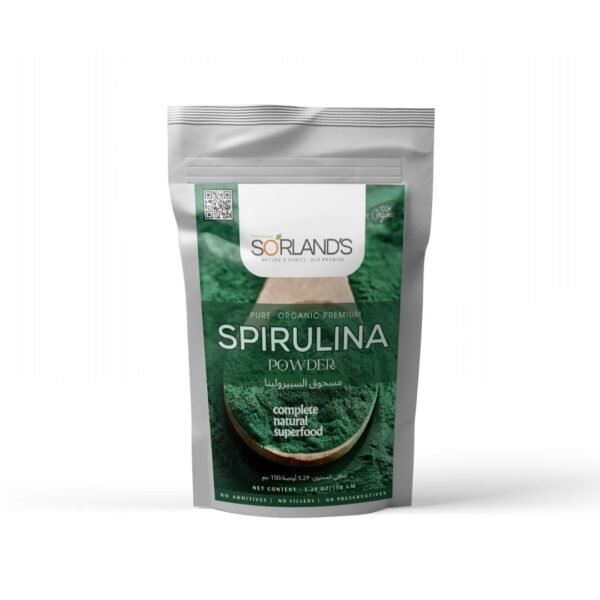 Organic Spirulina 150 GM (Preservative free)