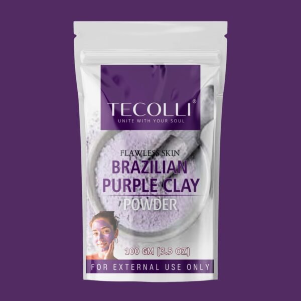 Tecolli® Brazilian Purple Clay Powder,100gm (Natural Skin Care)