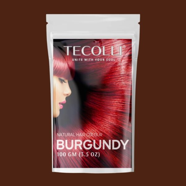 Tecolli® Burgundy Henna Powder (100gm) – Natural Hair Care