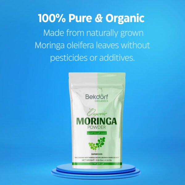 Organic Moringa Powder,118 gm - Image 3