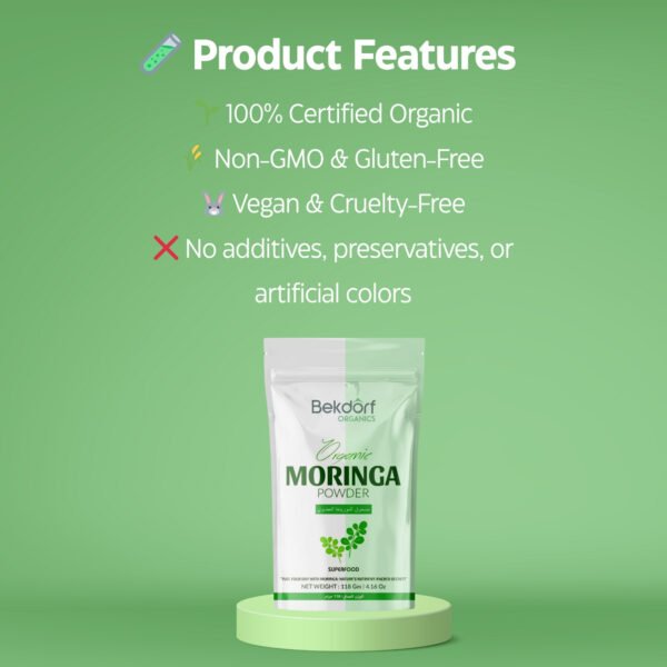 Organic Moringa Powder,118 gm - Image 4